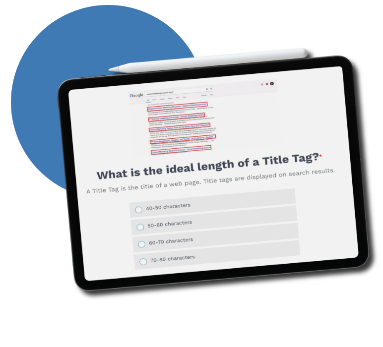 What we do - Quizzes What we do - Quizzes